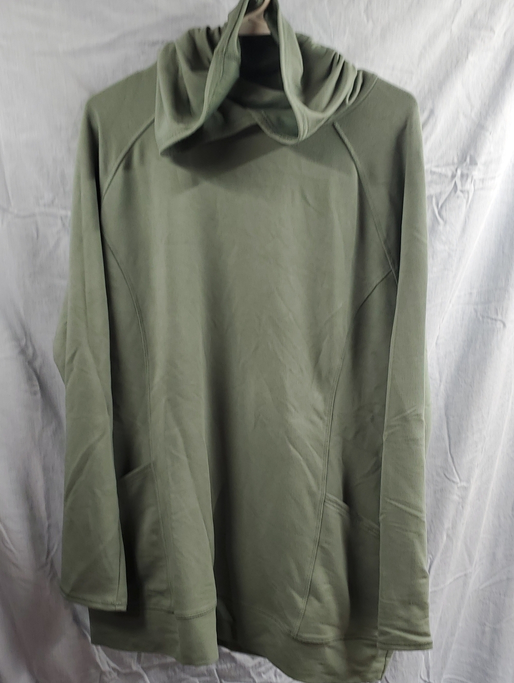 Skechers Olive Green Hooded Pullover Sweatshirt